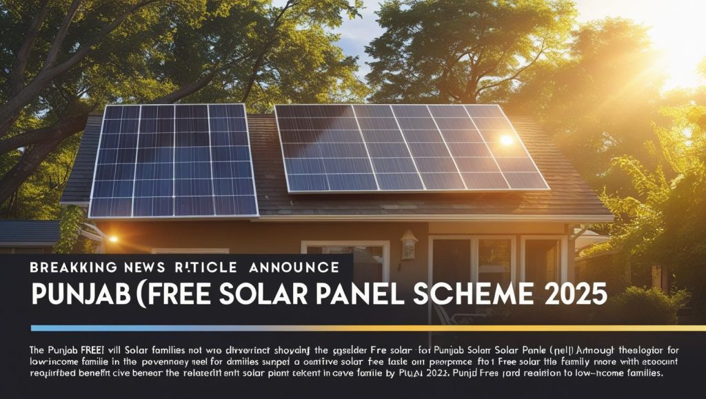 Punjab Free Solar Panel Scheme 2025