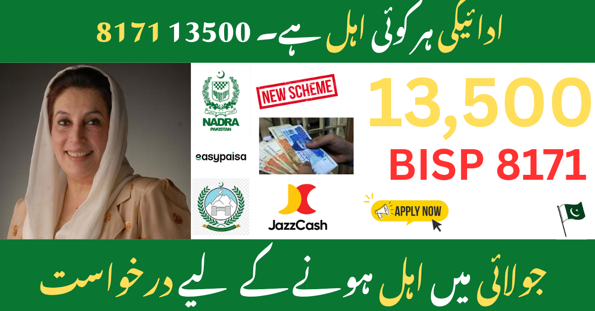 Woman checking BISP 8171 payment via mobile