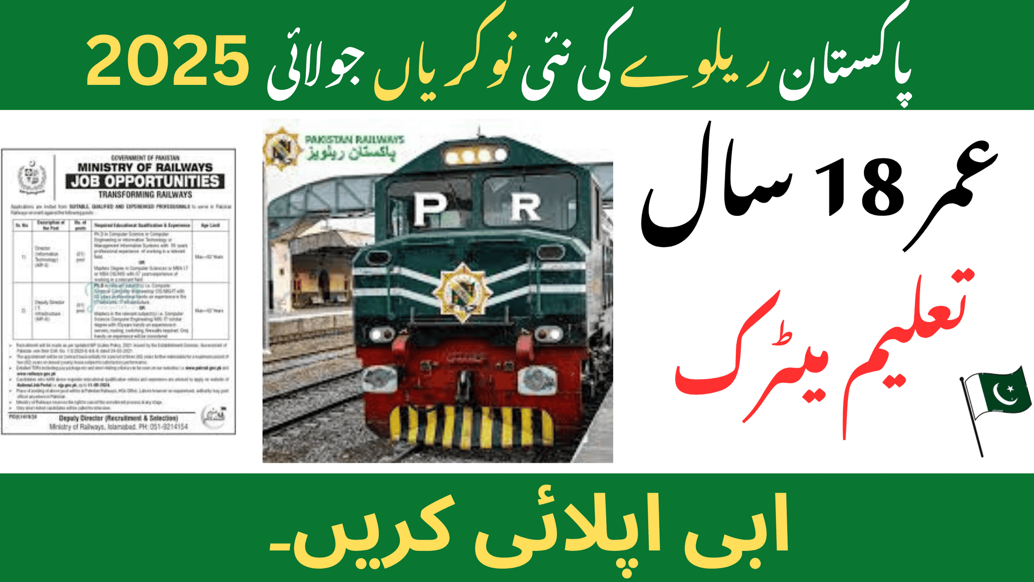 Pakistan Railways Jobs July 2025 Apply Now